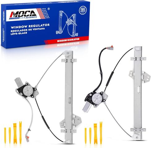MOCA 2 PCS منظم النافذة اليسرى اليسار اليسرى مع حركية FIT 2003-2004 لـ Honda Pilot 3.5L 3475CC و 2005-2008 لـ Honda Pilot 3.5L 3471CC V6 GAS SOHC in Kuwait