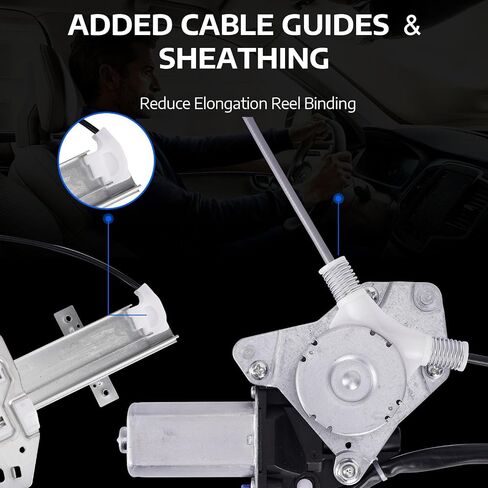 MOCA 2 PCS منظم النافذة اليسرى اليسار اليسرى مع حركية FIT 2003-2004 لـ Honda Pilot 3.5L 3475CC و 2005-2008 لـ Honda Pilot 3.5L 3471CC V6 GAS SOHC in Kuwait