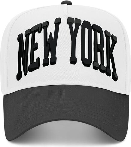 New York Collegiate Vintage Trucker Hat | نيويورك | قبعة البيسبول Snapback القابلة للتعديل الممتازة للرجال والنساء in Kuwait