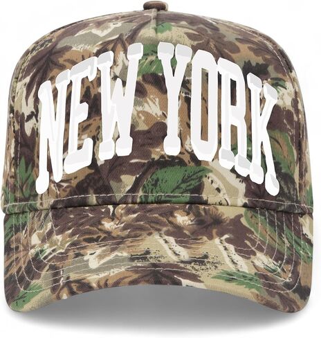 New York Collegiate Vintage Trucker Hat | نيويورك | قبعة البيسبول Snapback القابلة للتعديل الممتازة للرجال والنساء in Kuwait