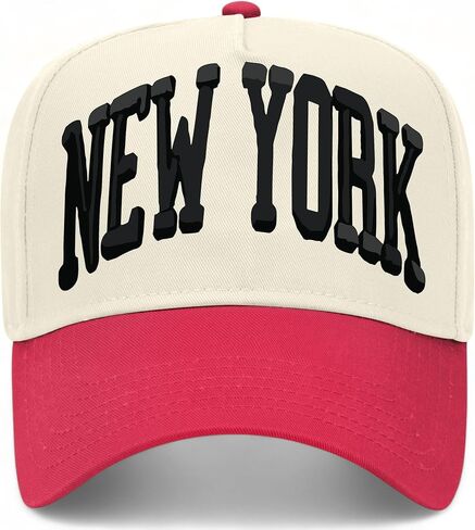 New York Collegiate Vintage Trucker Hat | نيويورك | قبعة البيسبول Snapback القابلة للتعديل الممتازة للرجال والنساء in Kuwait
