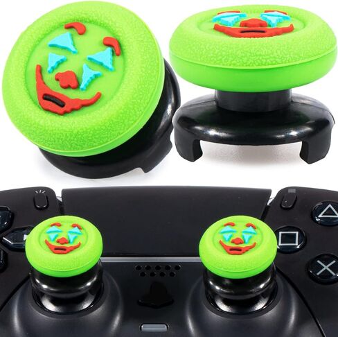 FPS Thumbstick Extender & Texture Rubber Silicone Grip Cover 2 Sets for PS5 & PS4 Controller (Joker Blue) in Kuwait