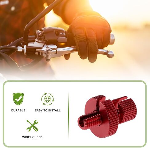 4 Pcs M8 Motorcycle Clutch Brake Cable Adjuster Screw Aluminum Alloy Brake Clutch Line Adjusting Bolt for Motorbike Scooter Dirt Bike Black in Saudi Arabia