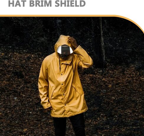 VALICLUD Rain Bonnet 2pcs Rain Poncho Hat Brim Transparent Hat Shield Clear Plastic Rain Hats Netting Raincoat Accessory Shield for Rain Hat in Saudi Arabia