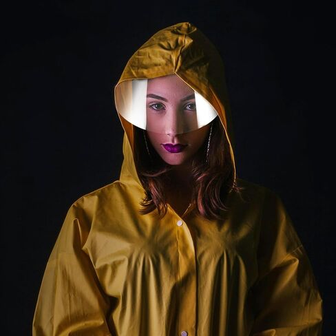 VALICLUD Rain Bonnet 2pcs Rain Poncho Hat Brim Transparent Hat Shield Clear Plastic Rain Hats Netting Raincoat Accessory Shield for Rain Hat in Saudi Arabia
