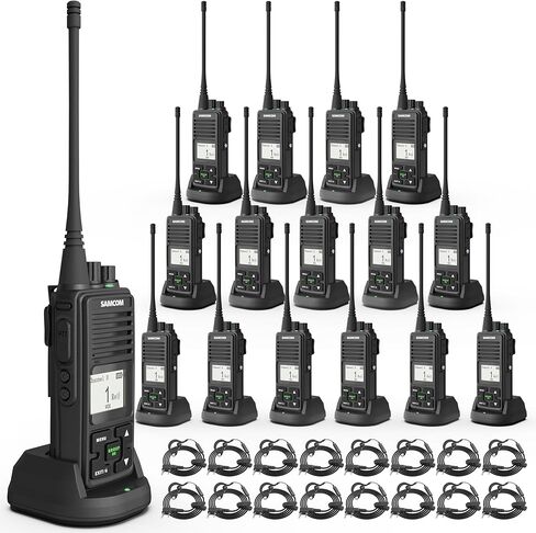 SAMCOM FPCN10A Two Way Radios with Charging Station, 3000mAh Super Power Battery 2 Way Radios Walkie Talkies, 6 Pcs Heavy Duty Programmable UHF Handheld Radios with 6-in1 Charger Gang in Saudi Arabia