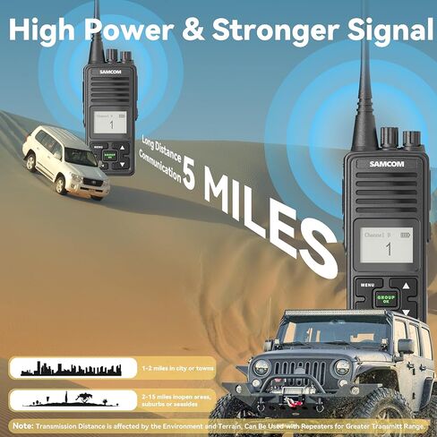 SAMCOM FPCN10A Two Way Radios with Charging Station, 3000mAh Super Power Battery 2 Way Radios Walkie Talkies, 6 Pcs Heavy Duty Programmable UHF Handheld Radios with 6-in1 Charger Gang in Saudi Arabia