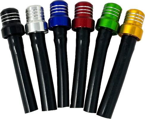 2pcs غطاء تنفيس دبابة الغاز مع Chekc Ball Aluminium Reather for ATV ، دراجة نارية ، دراجة ترابية (أزرق) in Saudi Arabia
