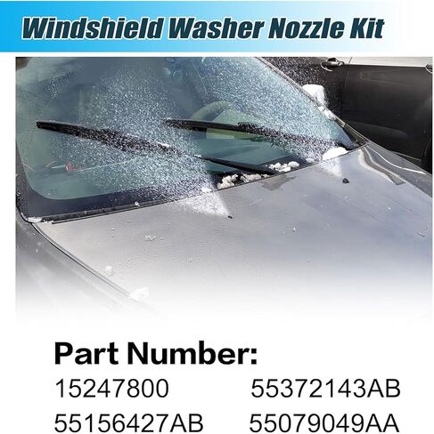 XQSMWF Windshield Washer Nozzle Wiper Spray Jet Compatible With Jeep Grand Cherokee 2005-2016,Chevy Malibu 2005-2013,Pontiac G6 2005-2010,Saturn Aura 2007-2010# 55372143AB 68260443AA in Kuwait