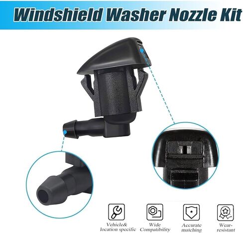 XQSMWF Windshield Washer Nozzle Wiper Spray Jet Compatible With Jeep Grand Cherokee 2005-2016,Chevy Malibu 2005-2013,Pontiac G6 2005-2010,Saturn Aura 2007-2010# 55372143AB 68260443AA in Kuwait
