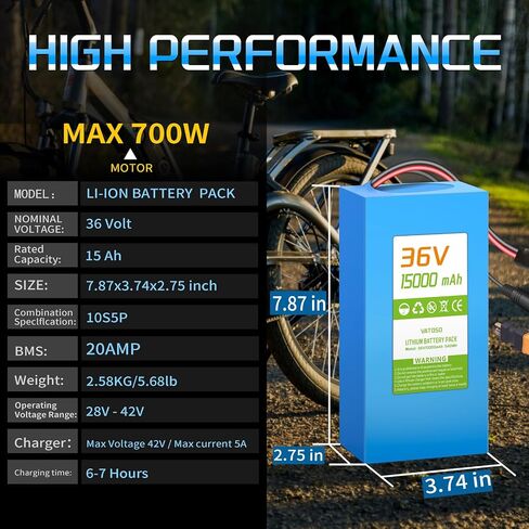 36V Lithium Battery Pack 8Ah/10Ah, Built-in 25A BMS, XT60 SM Connector, w/ 2A Charger, Compatible with Jetson Bolt pro and 36V DC 100W-600W Power Systems DIY Projects (36V 8Ah) in Saudi Arabia