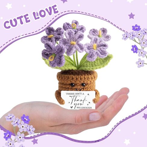 Unique Crochet for Women,Perfect for Christmas Ornaments Xmas Party Supplies Thanksgiving Party Décor,Positive Gift for Teacher, Mom,Best Friend, Coworker Emotional in Saudi Arabia
