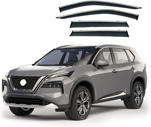 Car Wind deflectors Car Wind Deflectors for X-Trail 2022+, Deflector Shield Side Window Sun Rain Guards Visor Stick-on Fitment in Saudi Arabia