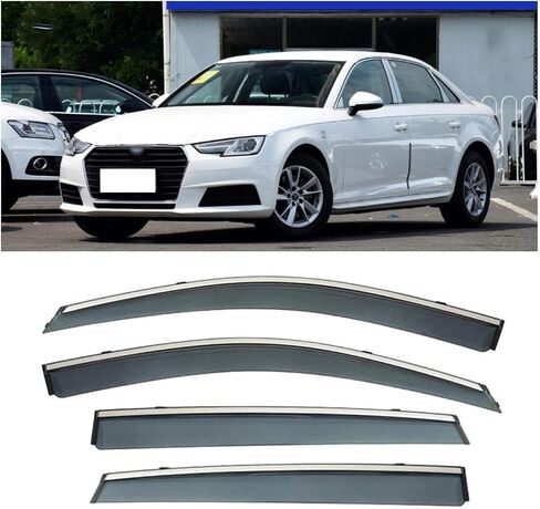 Car Wind deflectors Car Wind Deflectors for A4 2017-2022, Deflector Shield Side Window Sun Rain Guards Visor Stick-on Fitment in Saudi Arabia