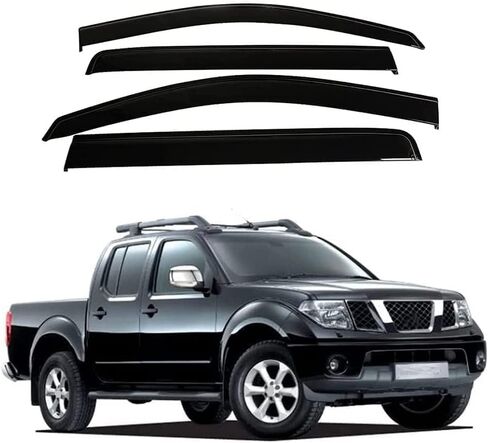 Car Wind deflectors Car Wind Deflectors for Navara D40 2005-2011, Deflector Shield Side Window Sun Rain Guards Visor Stick-on Fitment in Saudi Arabia