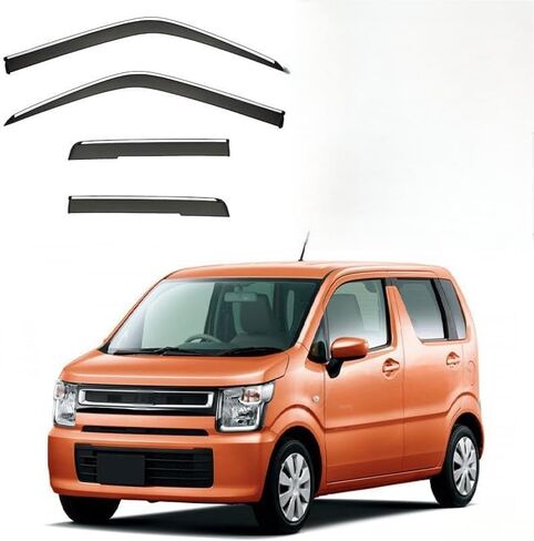 Car Wind deflectors Car Wind Deflectors for Wagon R MK6-MH35S-55S-85S-95S 2017+, Deflector Shield Side Window Sun Rain Guards Visor Stick-on Fitment in Saudi Arabia