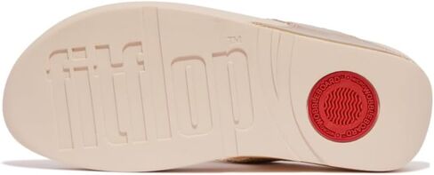 صندل نسائي من FitFlop مصنوع من الجلد Lulu Opul-Trim باللون البيج الحجري 10 in Saudi Arabia