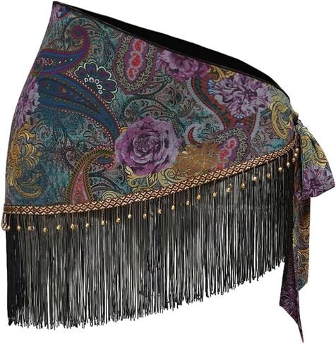 بوهو النسائية عتيقة الأزهار المصغرة التنورة الهبي هبي عقدة الجانب الغربي راعية البقر التنانير غير متناظرة in Kuwait