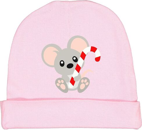 inktastic Cute Mouse, Little, Baby Mouse, Candy Cane Baby Beanie Hat in Saudi Arabia