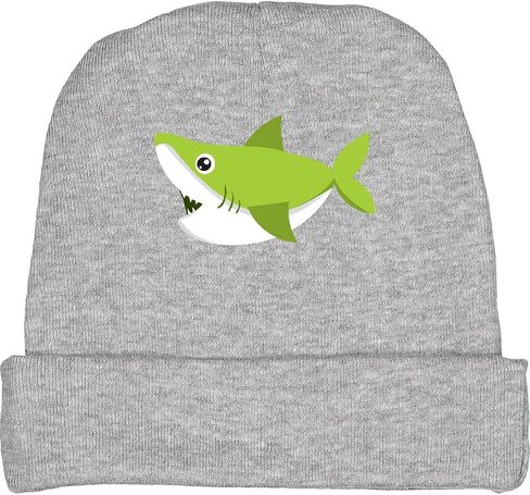 inktastic Cute Shark, Little, Green Shark, Sea Animal Baby Beanie Hat in Saudi Arabia