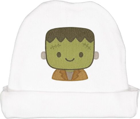 inktastic Cute Frankenstein Monster Cartoon Graphic Baby Beanie Hat in Saudi Arabia