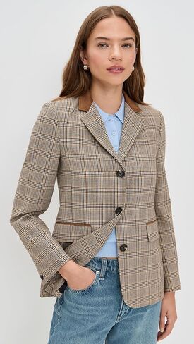 rag & bone Women's Evia Plaid Blazer in Kuwait