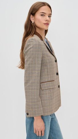 rag & bone Women's Evia Plaid Blazer in Kuwait
