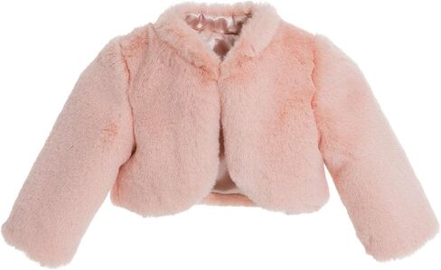 ekidsbridal flower girl faux fur cape cover-up Bolero Jacket Coat in Saudi Arabia
