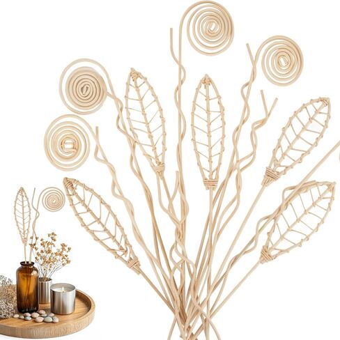 عصي الناشر القصب - 20pcs Rattan Reed Diffuser Diffuser العصي الطبيعية راتان خشبية العصي الناشئة الناشئة ، وحافظ على رائحة العطور للمنزل ، وغرفة المعيشة ، والحمام ، والمكتب ، والديكور in Saudi Arabia