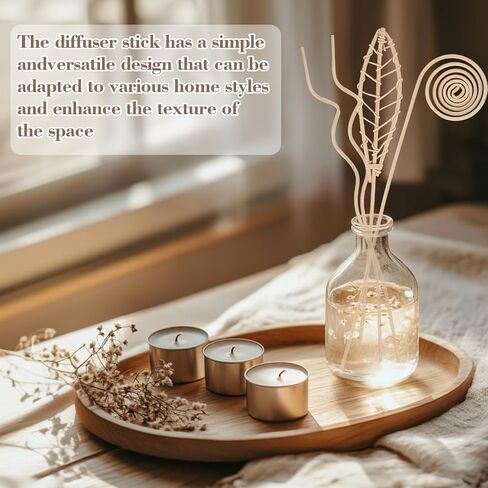 عصي الناشر القصب - 20pcs Rattan Reed Diffuser Diffuser العصي الطبيعية راتان خشبية العصي الناشئة الناشئة ، وحافظ على رائحة العطور للمنزل ، وغرفة المعيشة ، والحمام ، والمكتب ، والديكور in Saudi Arabia