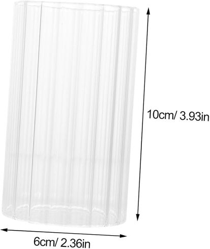 Glass Shades for Candle Holder Tapered Candle Hurricane Sleeve Tall Tea Light Candles Taper Candle Clear Glass Candle Covers Household Candle Shades Clear Candle Tube Shades in Saudi Arabia