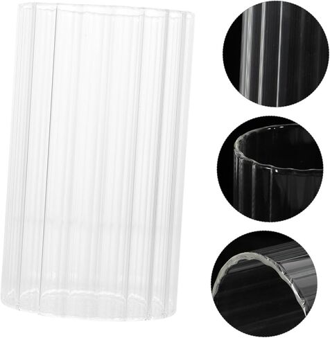 Glass Shades for Candle Holder Tapered Candle Hurricane Sleeve Tall Tea Light Candles Taper Candle Clear Glass Candle Covers Household Candle Shades Clear Candle Tube Shades in Saudi Arabia