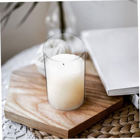 2pcs Glass Candle Shades Windproof Candle Cover for Home Decor Holders for Romantic Atmosphere and Party Decorations in Saudi Arabia