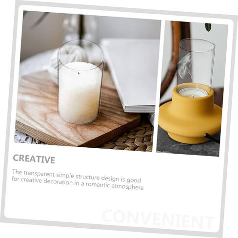 2pcs Glass Candle Shades Windproof Candle Cover for Home Decor Holders for Romantic Atmosphere and Party Decorations in Saudi Arabia