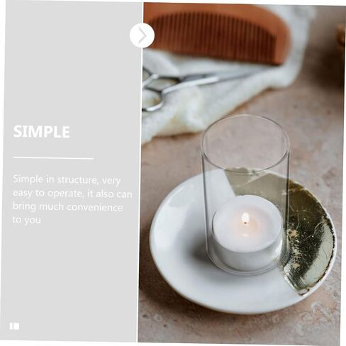 2pcs Glass Candle Shades Windproof Candle Cover for Home Decor Holders for Romantic Atmosphere and Party Decorations in Saudi Arabia