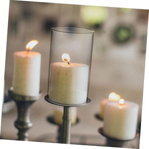 2pcs Glass Candle Shades Windproof Candle Cover for Home Decor Holders for Romantic Atmosphere and Party Decorations in Saudi Arabia