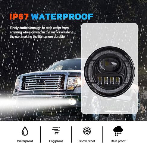 Led Fog Lights Compatible With 1999-2004 Ford F250 F350 Super Duty, 2001-2004 Excursion Front Driving Fog Lamps Assembly Clear Lens, DOT Certified - 1 Pair in Saudi Arabia