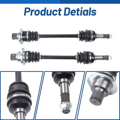 2PCS Rear Left and Right CV Axles Drive Shaft Replacement for 5UG-F531H-21-00 5UG-F53B0-21-00 Replacement for Yamaha Rhino 450 660 700 2004-2009 in Saudi Arabia