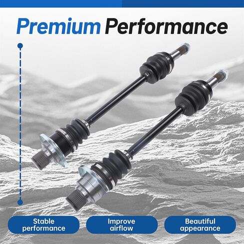 2PCS Rear Left and Right CV Axles Drive Shaft Replacement for 5UG-F531H-21-00 5UG-F53B0-21-00 Replacement for Yamaha Rhino 450 660 700 2004-2009 in Saudi Arabia
