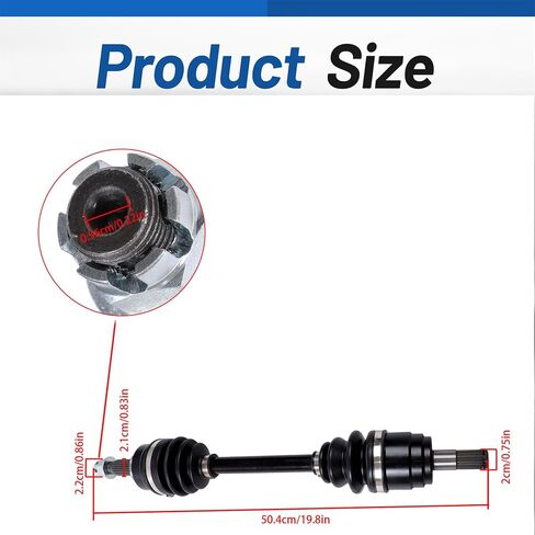 استبدال عمود محور CV الأمامي اليسرى لاستبدال 44350-HN8-A43 لـ Honda Foreman 500 Rubicon 500 Fourtrax 300 Rincon 650 680 in Saudi Arabia