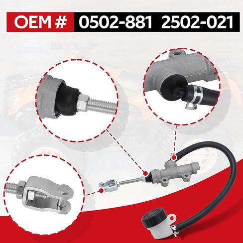 Javik الخلفية الأسطوانة Master Master لـ Arctic Cat ATV 500 650 700 400 2006 OEM# 0502-881 2502-021 in Saudi Arabia