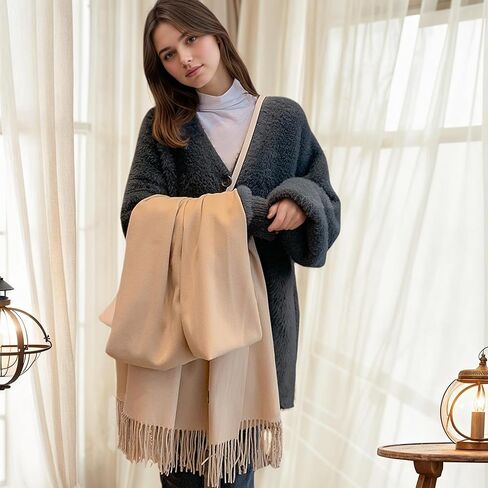 وشاح Cyian للنساء وشاح الشتاء لينة دافئة الباشمينا شالات in Kuwait