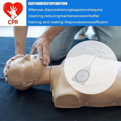50 Pcs Disposable CPR Face Shields with Adult Lung Bags – Compatible with Prestan Professional Adult Training Manikins – Replacement Parts for CPR & EFR Training Dear Amazon Compliance Team in Saudi Arabia