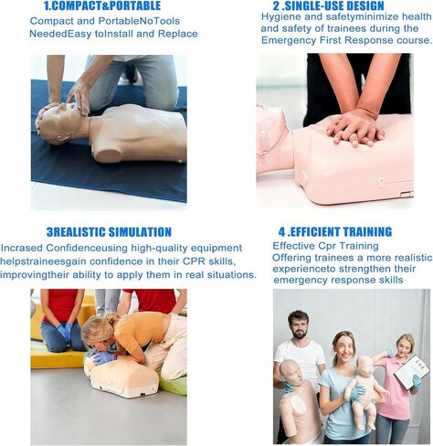 50 Pcs Disposable CPR Face Shields with Adult Lung Bags – Compatible with Prestan Professional Adult Training Manikins – Replacement Parts for CPR & EFR Training Dear Amazon Compliance Team in Saudi Arabia
