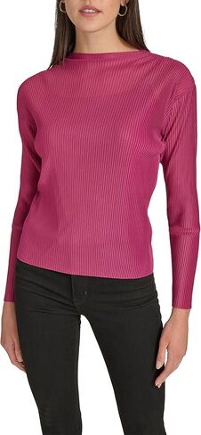 Calvin Klein Women's Long Sleeve Mock Neck Top in Saudi Arabia