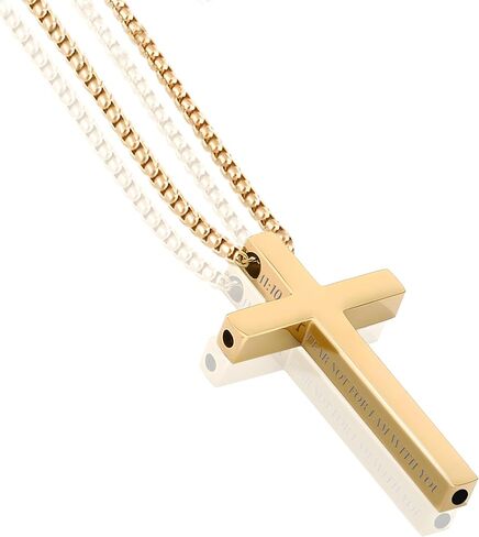 Cross Breathing Necklace to Quit Smoking for Men & Women – Stainless Steel Anxiety Relief Necklace, Stop Smoking Inhaler, Breathlink & Noluva Inspired Design,Black41:10 in Saudi Arabia
