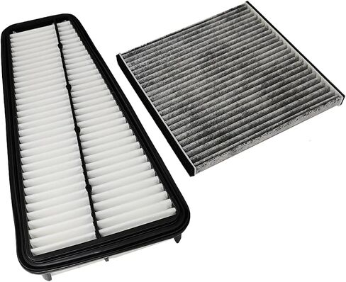 Engine & Cabin Air Filter Fit for 2003-2009 Toyota 4Runner V6 4.0L, 2007-2009 FJ Cruiser V6 4.0L, Replace 178010P010 1780131090 8713947010 17801-0P010 17801-31090 87139-47010 in Saudi Arabia