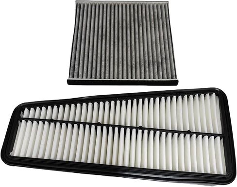 Engine & Cabin Air Filter Fit for 2003-2009 Toyota 4Runner V6 4.0L, 2007-2009 FJ Cruiser V6 4.0L, Replace 178010P010 1780131090 8713947010 17801-0P010 17801-31090 87139-47010 in Saudi Arabia