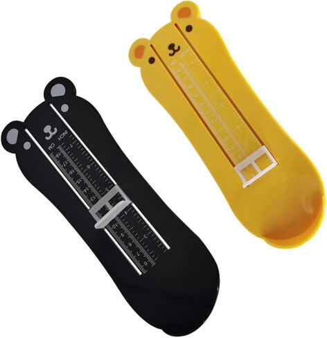 Children's Bear-Shaped Foot Measurement Device 2pcs Foot Size Measurer Ruler Size Chart Accurate Shoe Measuring Tool for Boys and Girls Inches and Centimeters in Saudi Arabia
