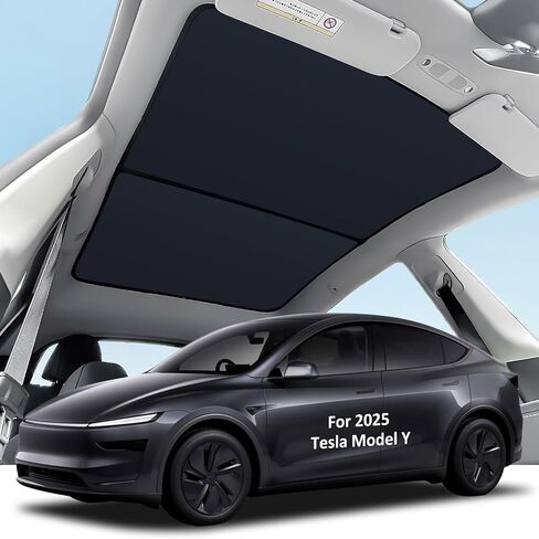 Bestview سقف ظلة سقف نافذة خلفية ظلة لـ 2017-2020 Tesla Model 3 الملحقات، فتحة سقف زجاجية نافذة عازلة للأشعة فوق البنفسجية وحماية من الحرارة، تصميم محسن بطبقة مزدوجة ظل الشمس لن يتدلى in Saudi Arabia
